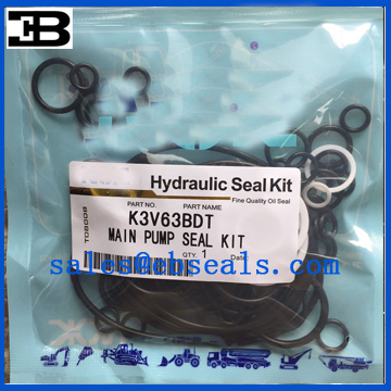 Kawasaki K3V63BDT Hydraulic Pump Seal Kit